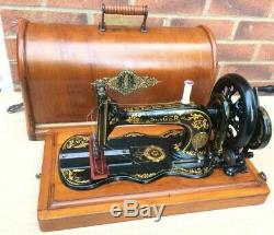1874 Antique Singer 12K Fiddle base Hand Crank Sewing Machine