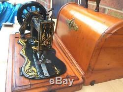 1885 Antique Singer 12K New Family Fiddlebase with Acanthus decals