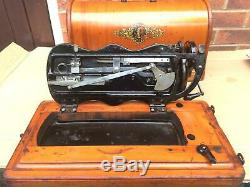 1885 Antique Singer 12K New Family Fiddlebase with Acanthus decals