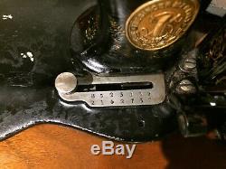 1888 Antique Singer 12K fiddle base handcrank sewing Machine
