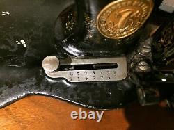 1888 Antique Singer 12K fiddle base handcrank sewing Machine