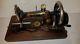1889 Singer 12 K Acanthus Leaves Decal Sewing Machine In Wooden Case