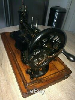 1890 Antique Singer 12K fiddle base handcrank sewing Machine Acanthus leaves