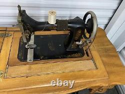1900s Davis Treadle Sewing Machine with original table Beautiful Vintage Antique