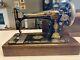1901 Singer Sphinx Sewing Machine With Case And A Lot Of Original Accessories