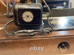1901 Singer Sphinx Sewing Machine with Case And a Lot of Original Accessories