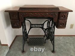 1903 Antique SINGER Sewing Machine Treadle Sphinx Excellent One Family Owned