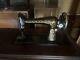 1906 Singer Red Eye Sewing Machine In Tiger Cabinet, Treadle Needs Belt