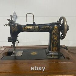 1909 Antique Wheeler & Wilson/singer sewing machine With Manual, Hand Held Tools