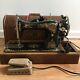 1910 Singer Sewing Machine Model 115 With Bentwood Case