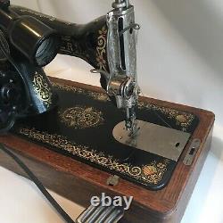 1910 Singer Sewing Machine Model 115 with Bentwood Case