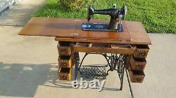1916 Singer Treadle Sewing Machine. Model 66 With 7 Drawers. Very Ornate