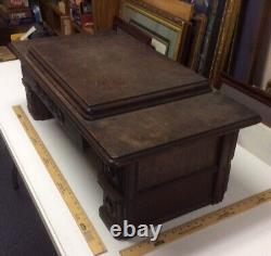1917 Singer Treadle Sewing Machine Table Top Frame And Drawers