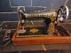 1920 Singer Model 66 Red Eye Sewing Machine Bentwood Case G8003143 Working