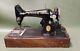 1920's Singer Sewing Machine With Wood Case And Knee Control Lever
