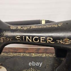 1922 Singer Sewing Machine Model 99K Bentwood Case No Key No Power Cord No Pedal