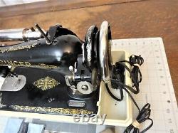 1923 Singer 99K Sewing Machine Heavy Duty All Steel 3/4 Size withCase SERVICED