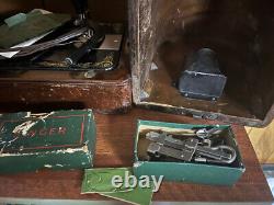 1926 antique sewing machine complete with original user manual and extras