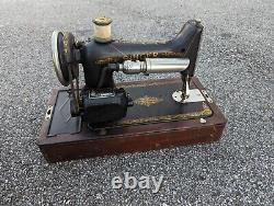 1929 Singer Sewing Machine with Dome Case and Accessories AS IS, Parts