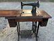 1930 Vintage Singer Sewing Machine Withoriginal Cabinet& Table (manual Included)