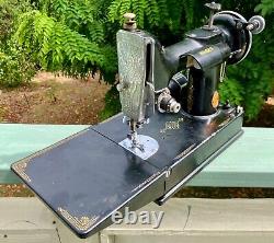 1939 Singer 221 Scroll Face Featherweight Sewing Machine & Case Parts or Repair