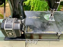 1939 Singer 221 Scroll Face Featherweight Sewing Machine & Case Parts or Repair