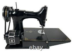 1939 Singer FEATHERWEIGHT 221-1 Sewing Machine, Case, Hemstitcher, Attachments