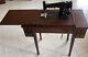 1939 Singer Sewing Machine 201 With Cabinet. Working Condition. Antique. Vintage