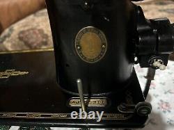 1950 Singer 201-2 Sewing Machine withInstructions, Many Accessories, VGC