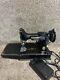 1951 Singer 221 Featherweight Sewing Machine -with Pedal & Case Nmint Condition
