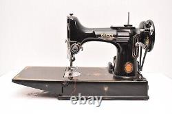 1951 SINGER 221 FEATHERWEIGHT SEWING MACHINE -With Pedal & Case Vintage