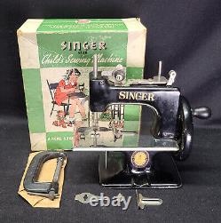 1951 Singer 20-10 Centennial Child's Sewing Machine with Accessories, Original Box