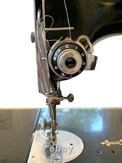 1951 Singer Sewing Machine Featherweight 221-1 Centennial Edition Blue Badge