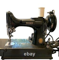 1951 Singer Sewing Machine Featherweight 221-1 Centennial Edition Blue Badge