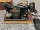 1952 Singer Model 99k Portable Sewing Machine With Accessories + Pedal Works Well