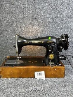 1952 Singer Model 15-91 Portable Sewing Machine with Pedal Fully Functional