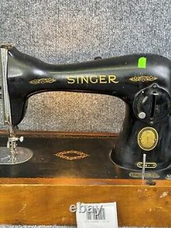 1952 Singer Model 15-91 Portable Sewing Machine with Pedal Fully Functional