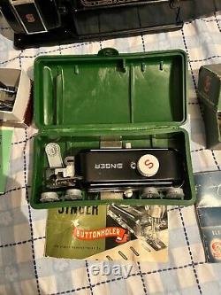 1954 antique portable singer sewing machine 221