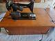 1956 Vintage Singer Electric 99k Sewing Machine With Case El439185 Made In Usa