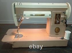 1957 Singer Sewing Machine 301A Slant Needle Peddle Tested & Working