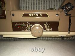 1959 Singer Type 401a sewing machine TIME WARP CONDITION! With carry case, pedal