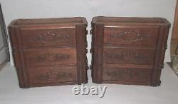 6 Vintage Antique Singer Treadle Sewing Machine Drawers With Frame / Cabinet