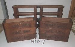 6 Vintage Antique Singer Treadle Sewing Machine Drawers With Frame / Cabinet