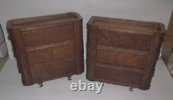 6 Vintage Antique Singer Treadle Sewing Machine Drawers With Frame / Cabinet