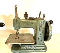 6 Vintage Antique Toy Sewing Machine German, Singer, Ross, Mistress, Sew Master