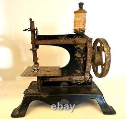 6 Vintage Antique Toy Sewing Machine German, Singer, Ross, Mistress, Sew Master