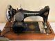 Antique 1911 Singer Sewing Machine Withwood Case Serial #958624
