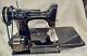 Antique 1940's Singer Sewing Machine Complete With Case Serviced & Working #3004ch