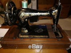 ANTIQUE SINGER 28 or 28k SEWING MACHINE 1897 Victorian DECALS WORKING