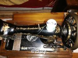 ANTIQUE SINGER 28 or 28k SEWING MACHINE 1897 Victorian DECALS WORKING